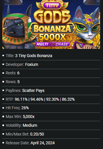 3 Tiny Gods Bonanza